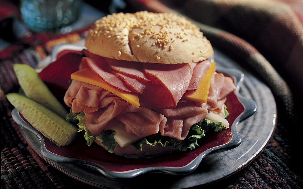 hamburger HD wallpaper