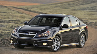 black Subaru Legacy sedan, Subaru Legacy, car
