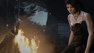 video game illustration, Lara Croft, Tomb Raider, tomb raider 2013