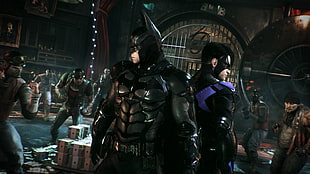 Batman wallpaper, Batman, Batman: Arkham Knight, Gotham City, Nightwing HD wallpaper