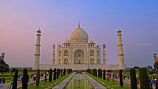 Taj Mahal, India, landscape, India, architecture, symbolic