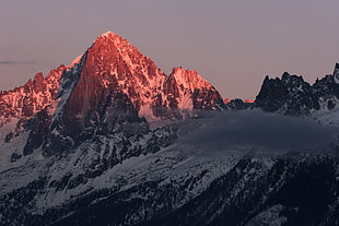 mountain peak, landscape, nature, mountains HD wallpaper