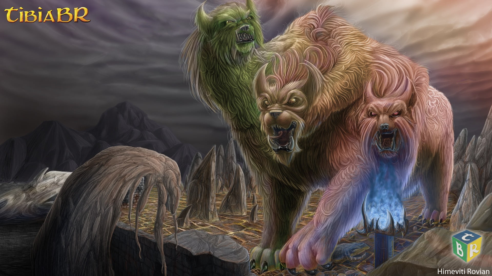 Cerberus Clip Art Tibia Pc Gaming Rpg Creature Hd Wallpaper Wallpaper Flare