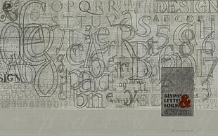 Letters illustration in pencil sketch HD wallpaper