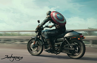Captain America illustration, artwork, digital art, Marvel Comics, Captain America