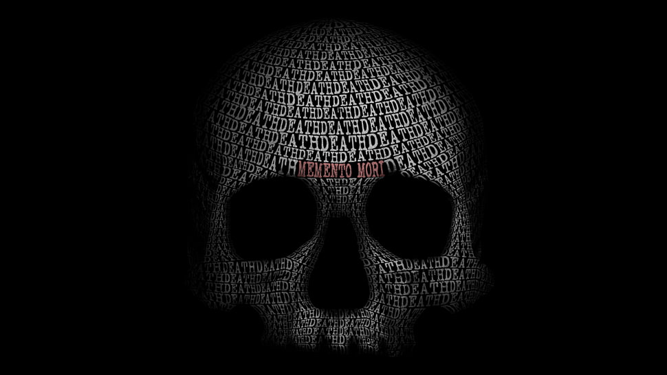 skull digital wallpaper HD wallpaper