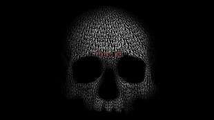 skull digital wallpaper