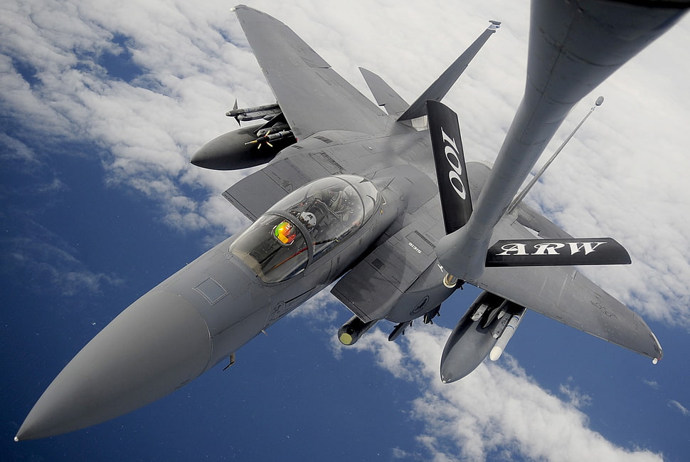 gray fighter jet, aircraft, F-15 Eagle HD wallpaper