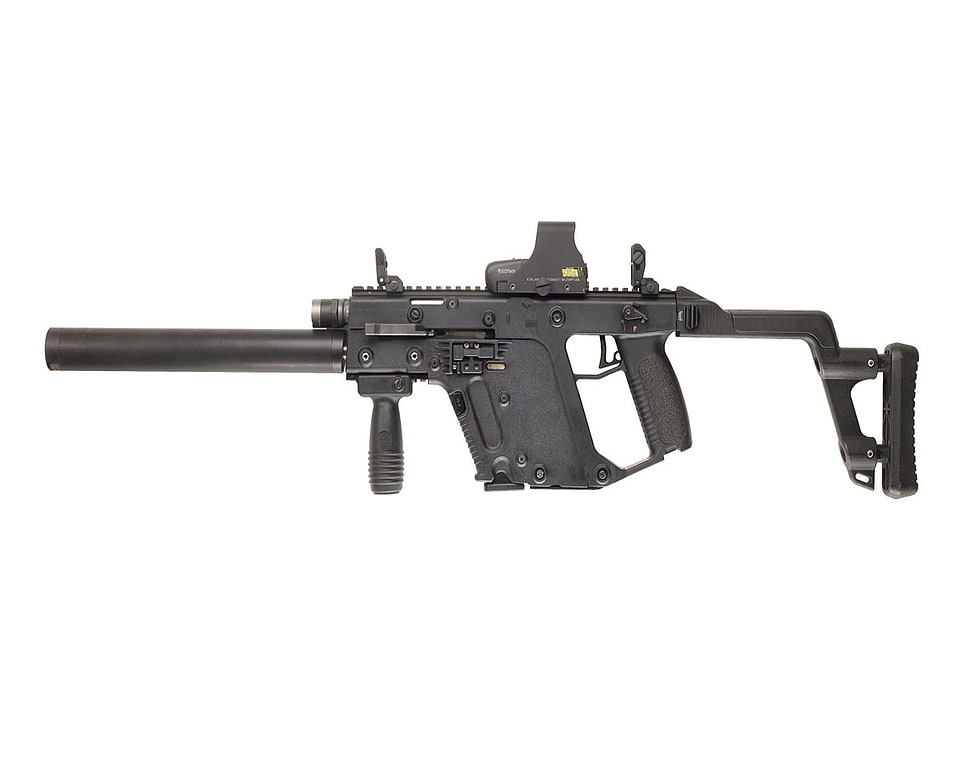 gray assault rifle HD wallpaper