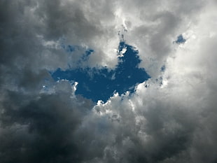 clouds and sky, clouds, blue HD wallpaper
