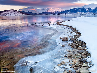 tundra mountain, winter, nature, landscape, ice
