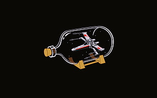 Star Wars X-Wing Fighter impossible bottle clip art