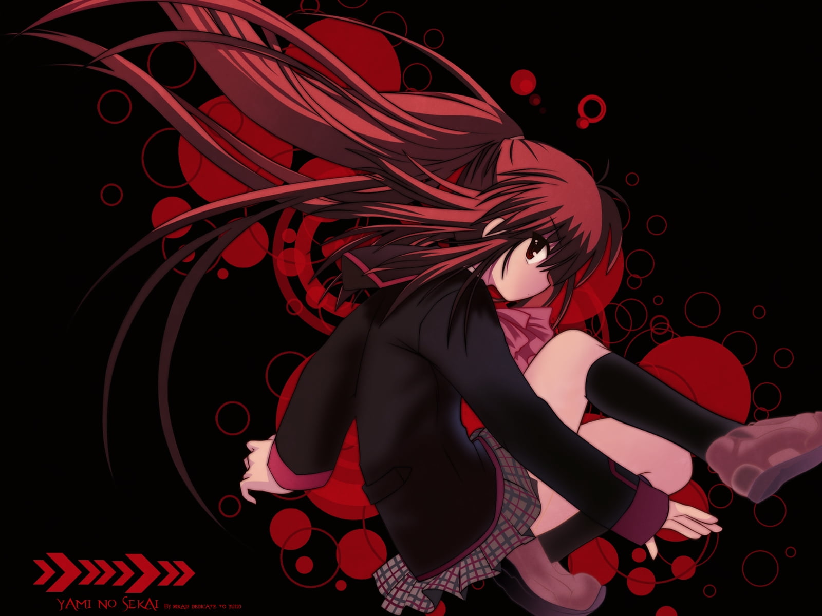 Red And Black Anime Girl Wallpapers  Wallpaper Cave