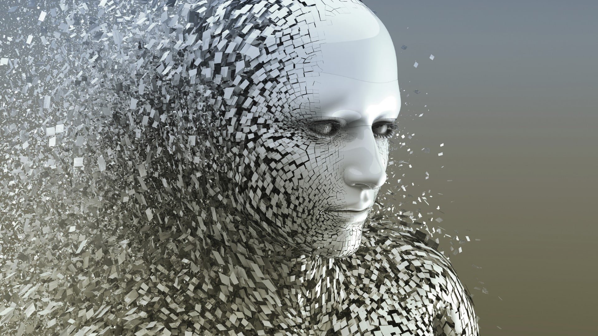 artificial intelligence face illustration