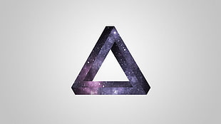 triangle nebula logo, Avicii , Penrose triangle, minimalism, optical illusion HD wallpaper
