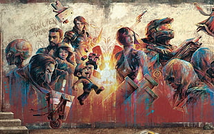 game characters graffiti
