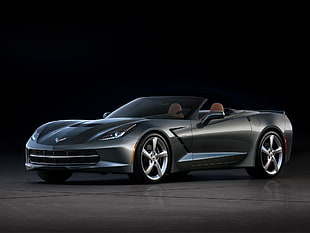 black Corvette convertible coupe