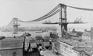 historic, history, Manhattan Bridge, Shorpy