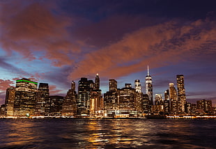 skyline of New York City HD wallpaper
