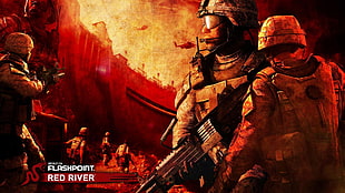 Flashpoint Red River illustration HD wallpaper
