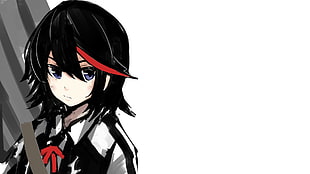 black-haired anime character, Kill la Kill, Matoi Ryuuko HD wallpaper
