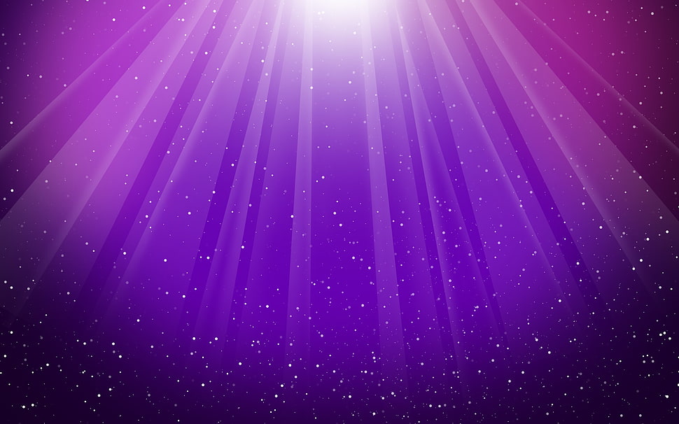 illustration of sun ray, stars, purple, space, galaxy HD wallpaper
