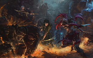 online game character digital wallpaper, fantasy art