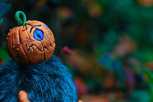 brown Halloween-themed squash ornament