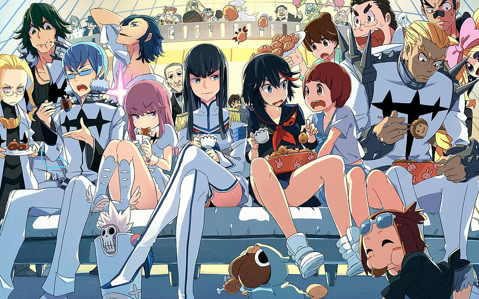 anime characters illustration HD wallpaper