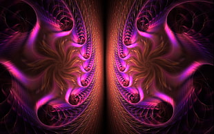 purple and brown abstract graphic artwork