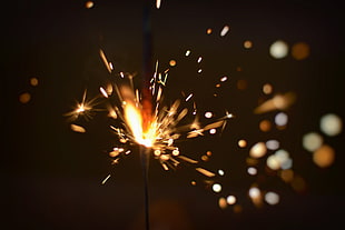 firework sparkler close-up photography