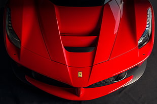 red Ferrari car, car, Super Car , Ferrari, Ferrari LaFerrari HD wallpaper