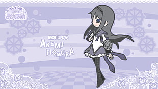 Akemi Homura digital wallpaper, Mahou Shoujo Madoka Magica, Akemi Homura