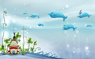 green fish illustration
