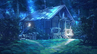 cabin digital wallpaper, Everlasting Summer, visual novel HD wallpaper