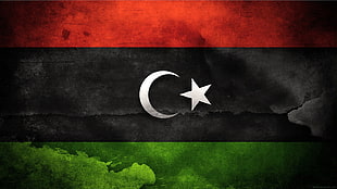 Turkish flag, Libya, flag