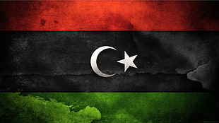 Turkish flag, Libya, flag HD wallpaper