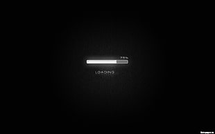black and gray Samsung laptop, loading, progress bar, minimalism, digital art