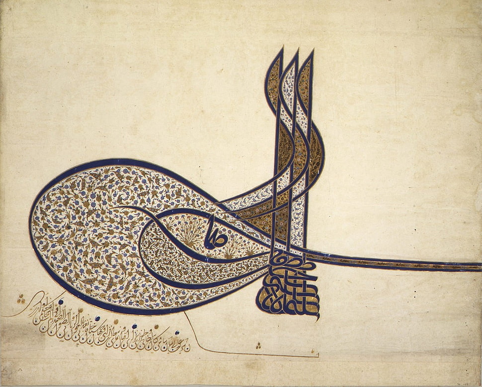 Tughra painting, Ottoman Empire, Tughra, Turkey, calligraphy HD wallpaper