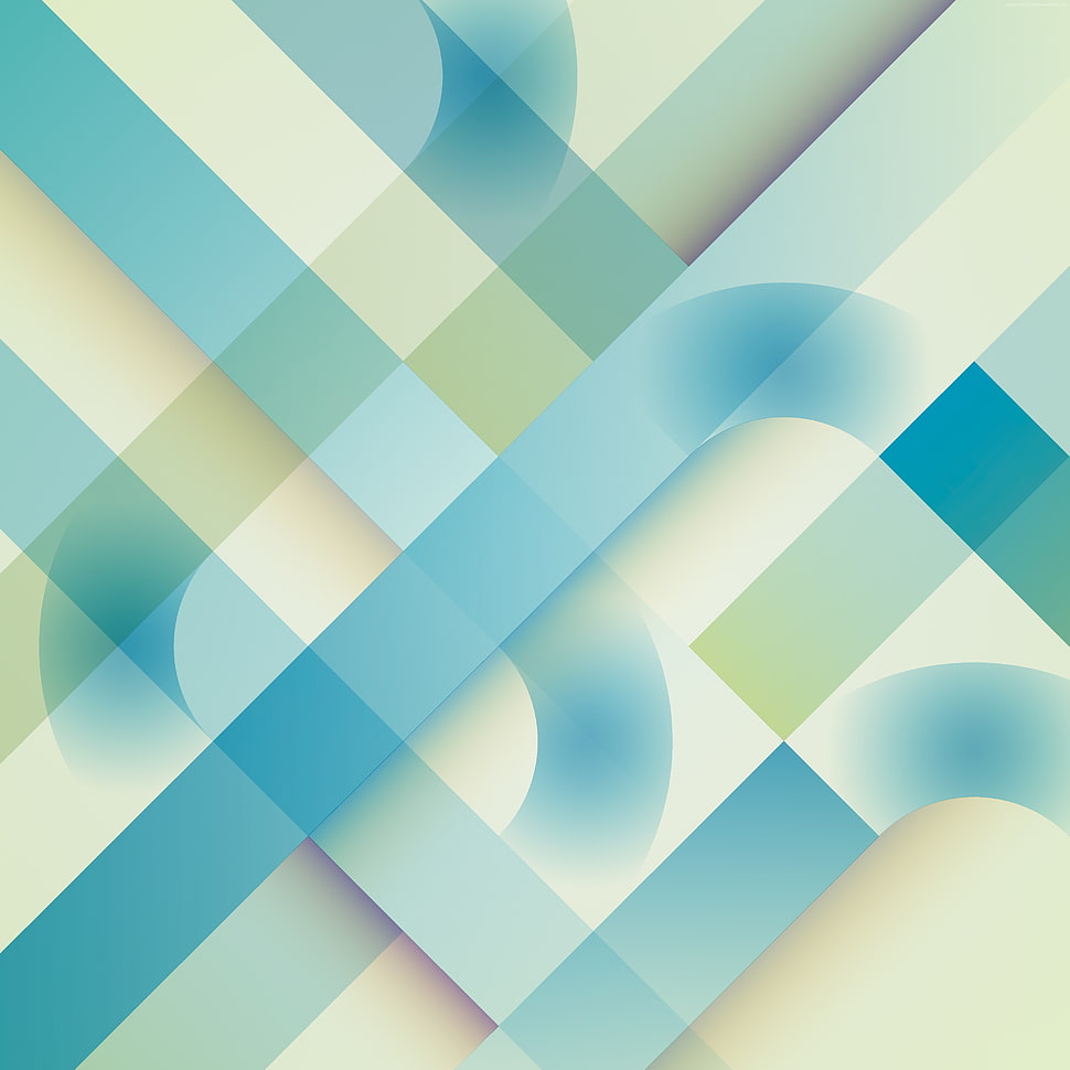blue and white abstract color illustration HD wallpaper