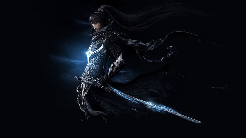 woman holding sword digital wallpaper, Revelation Online, video games, mmorpg HD wallpaper