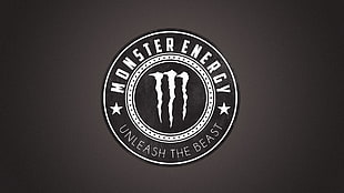 Monster Energy logo, logo, commercial HD wallpaper