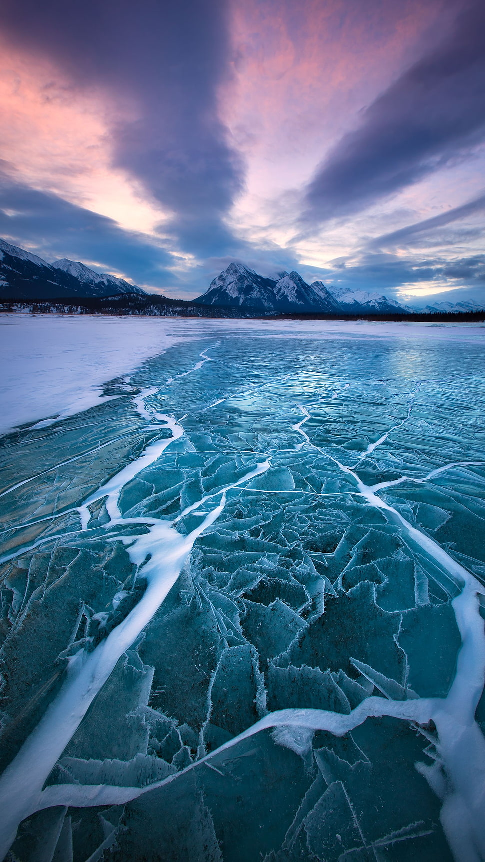 gray mountains covered with snows, landscape HD wallpaper