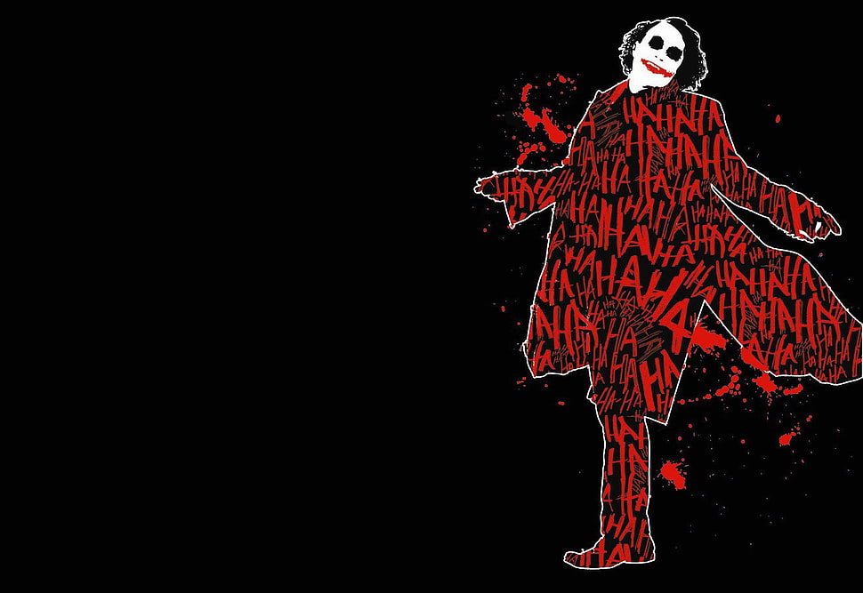 The Joker illustration, Joker, Batman, black background, DC Comics HD wallpaper