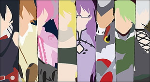portrait illustration collage, Akame ga Kill!, Akame, Tatsumi, Mine (Akame ga Kill) HD wallpaper