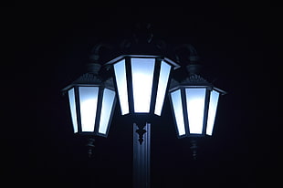 black 3-light sconce, lantern