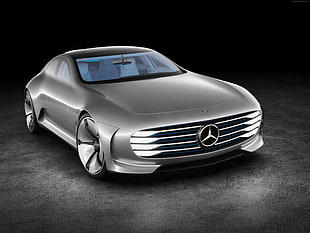 silver Mercedes-Benz concept car