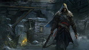Assassin's Creed digital wallpaper, video games, Assassin's Creed, digital art, fantasy art