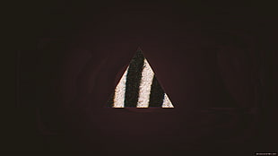 glitch art, abstract, triangle, minimalism HD wallpaper