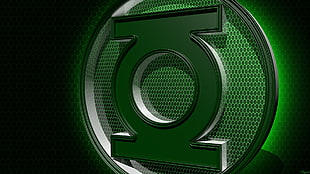 Green Lantern logo wallpaper, comics, Green Lantern, artwork